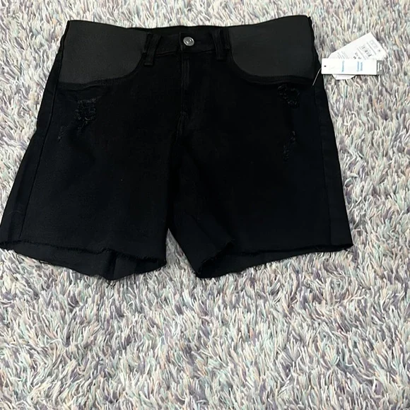Time and Tru Women's Maternity Denim Bermuda Shorts Size M - Picture 5 of 9